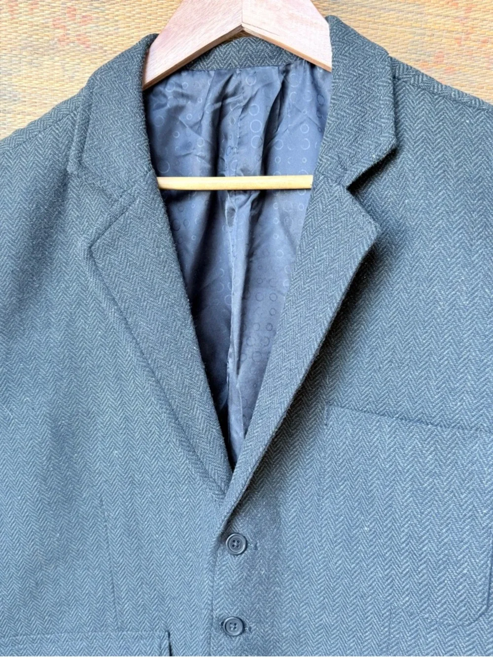 Mens Herringbone Wool Waistcoat Vest 40-42
